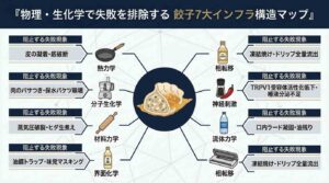 餃子の失敗を物理的に防ぐ7大インフラ早見表